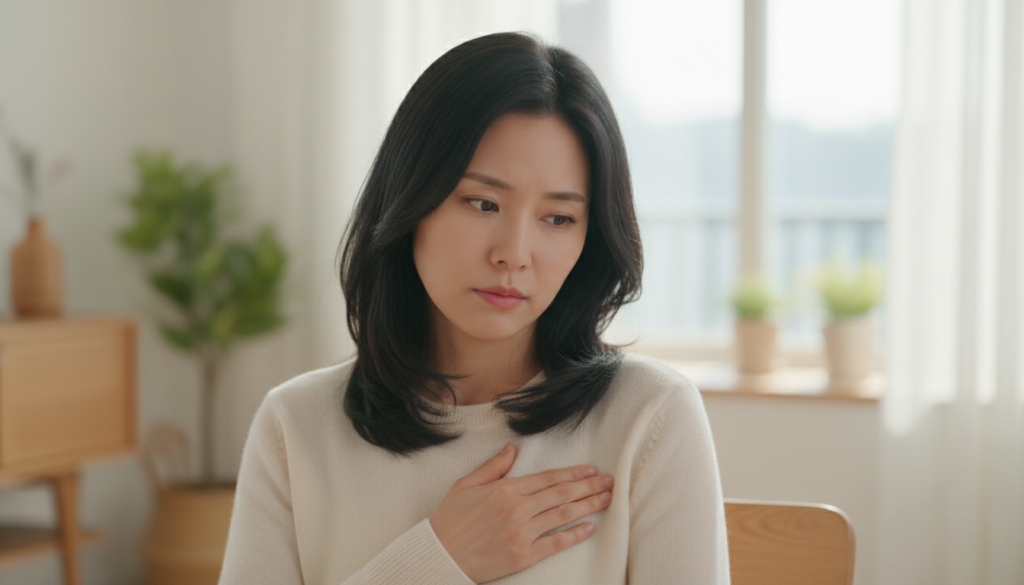 비주기성 유방통 증상으로 의심할 때